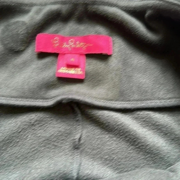 Lilly Pulitzer Velvet Pull On Pants Gray Size 8 - Picture 3 of 6